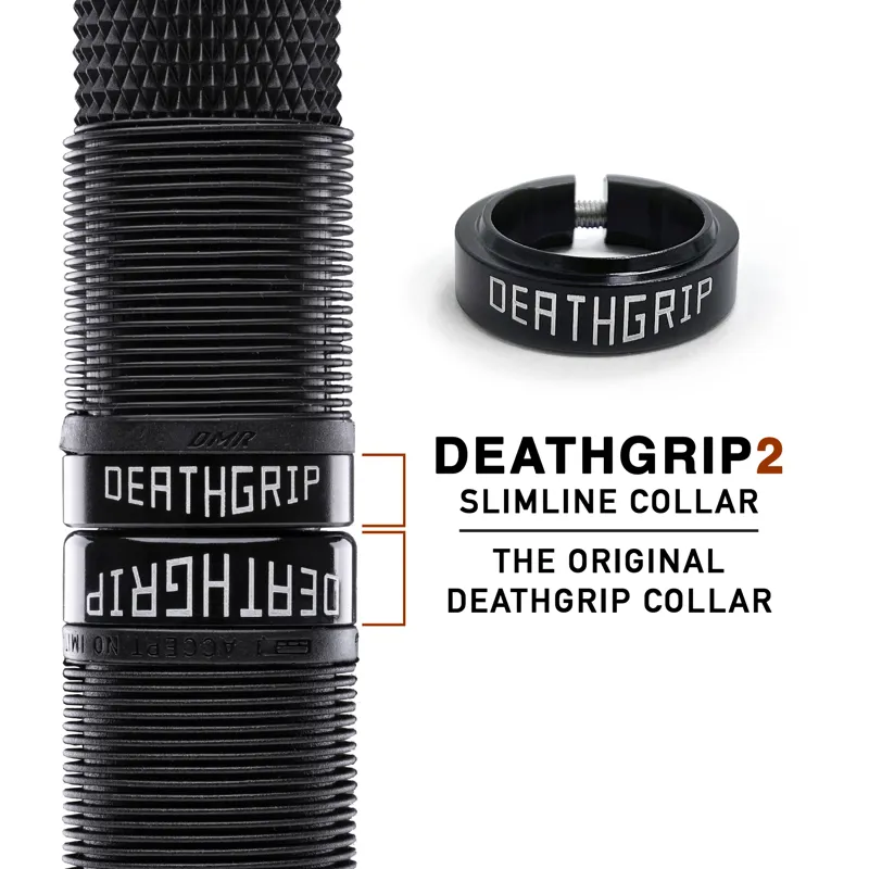 DMR DeathGrip 2 Non Flange MTB Grips - Thin - Black-3