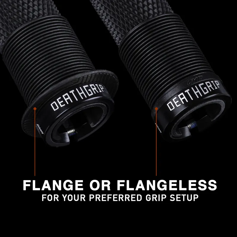 DMR DeathGrip 2 Flanged MTB Grips - Thick - Black-4
