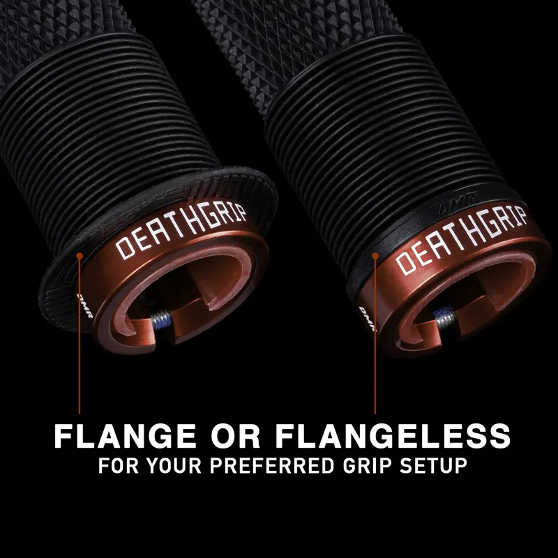 DMR DeathGrip 2 Race Non Flange MTB Grips - Thin - Black-6