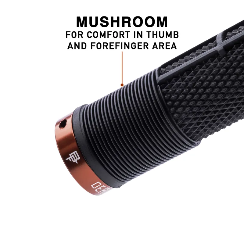 DMR DeathGrip 2 Race Non Flange MTB Grips - Thick - Black-7