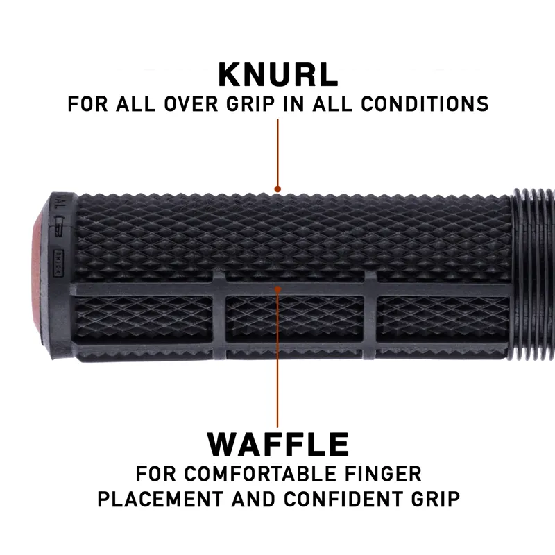 DMR DeathGrip 2 Flanged MTB Grips - Thin - Black-6