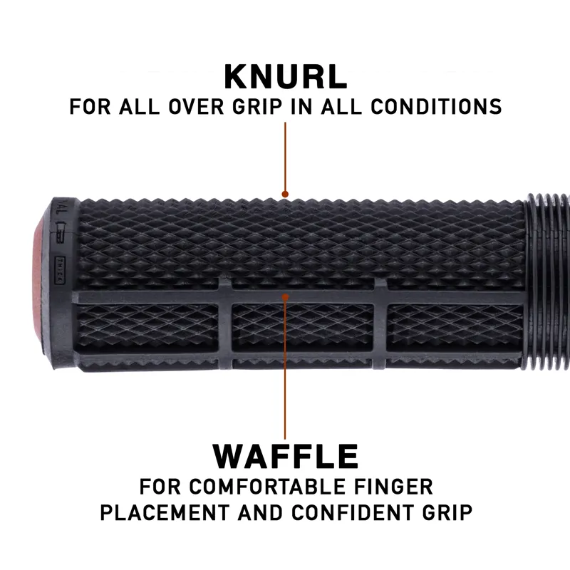DMR DeathGrip 2 Non Flange MTB Grips - Thin - Black-6