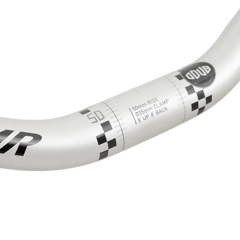 DMR ODUB Vapour Blast Handlebars - 35mm Clamp/50mm Rise - Vapour Silver-1