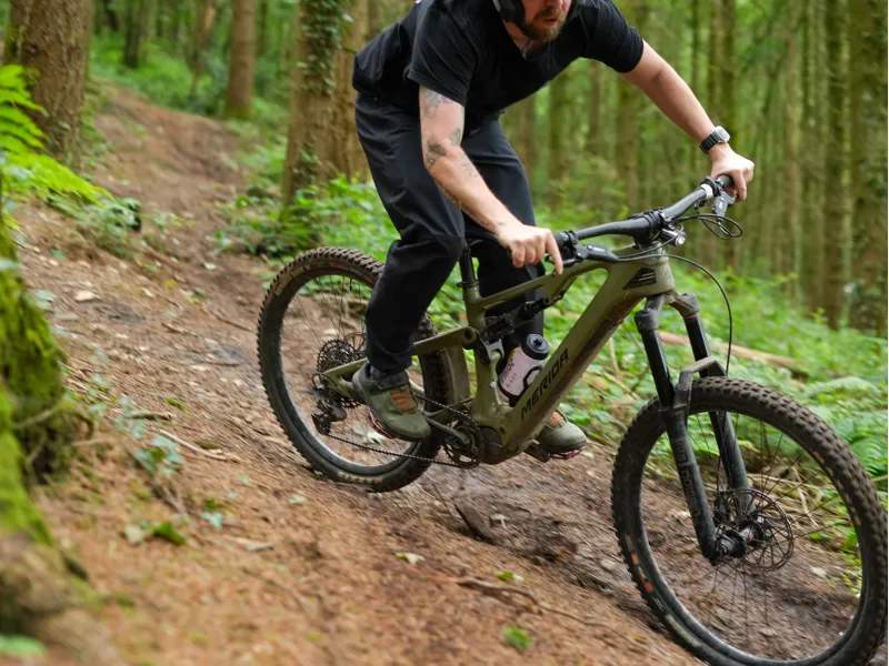 Merida eOne-Sixty 6000 27.5/29er Carbon Electric MTB - Green/Black-6