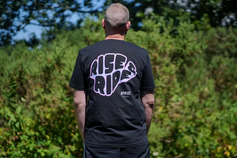 Uprise Rise And Ride Unisex Short Sleeve Tee - Black-1