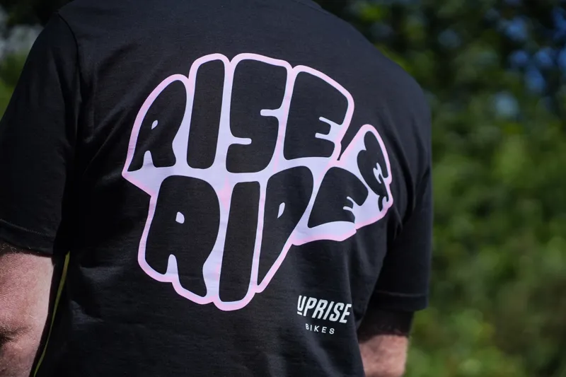 Uprise Rise And Ride Unisex Short Sleeve Tee - Black-2
