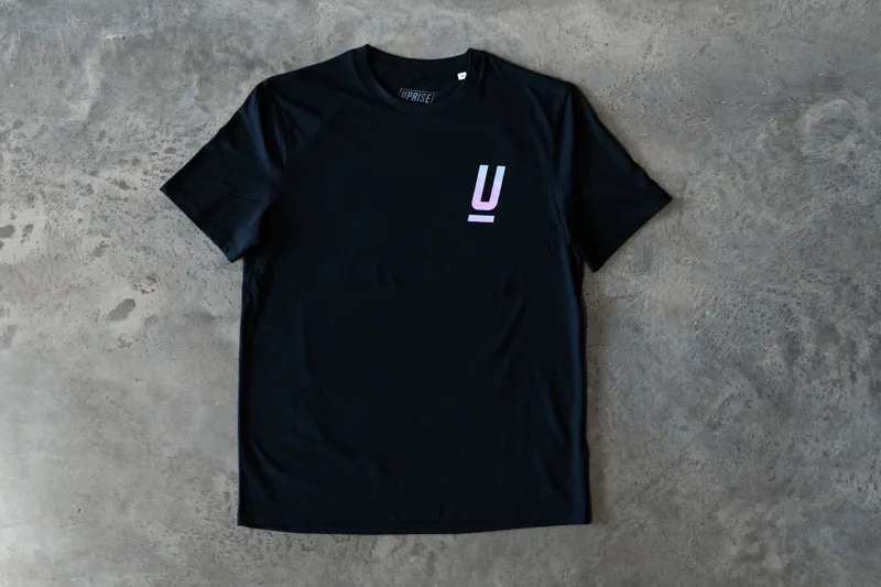Uprise Iconic Unisex Cotton Tee - Black-3
