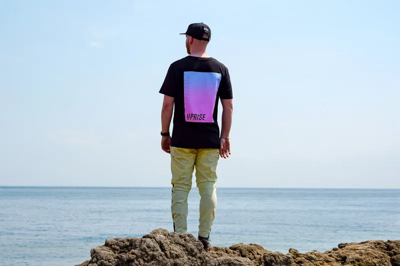 Uprise Iconic Unisex Cotton Tee - Black-1