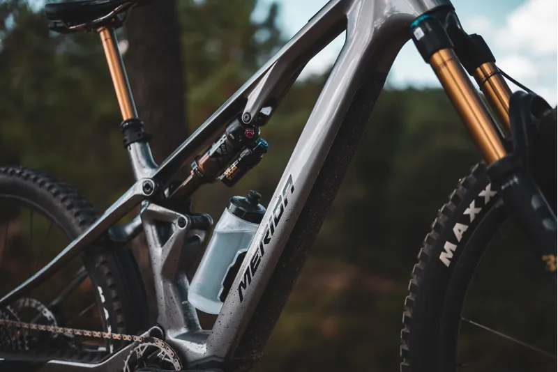Merida eOne-Sixty SL 10K 2025 Electric Full Suspension MTB - Metal Grey-5