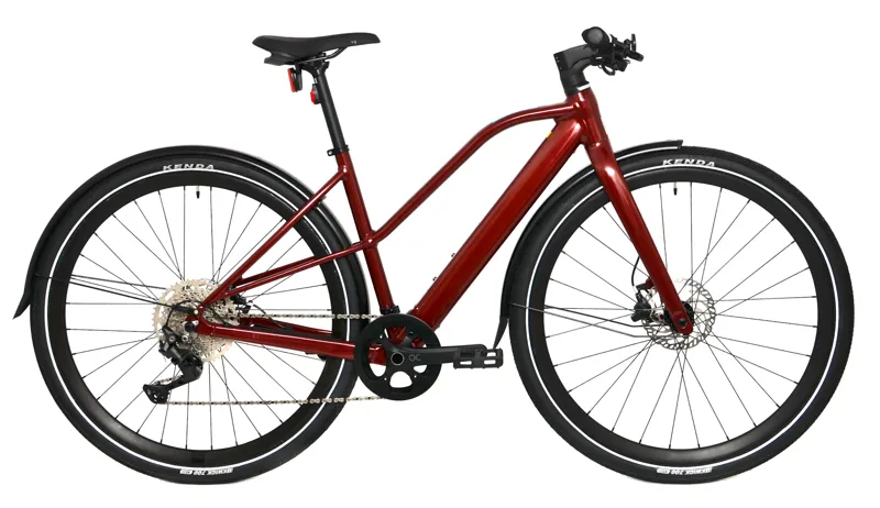Ex Demo Orbea Vibe MID H30 Unisex Electric Hybrid Bike - Dark Red - Small