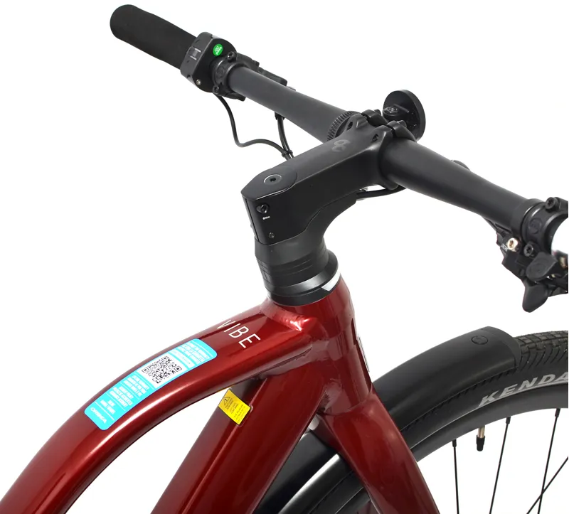 Ex Demo Orbea Vibe MID H30 Unisex Electric Hybrid Bike - Dark Red - Small-3