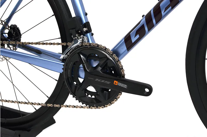 Ex Demo Giant Defy Advanced 1 2025 Carbon Endurance Road Bike - Large - Frost Silver-2