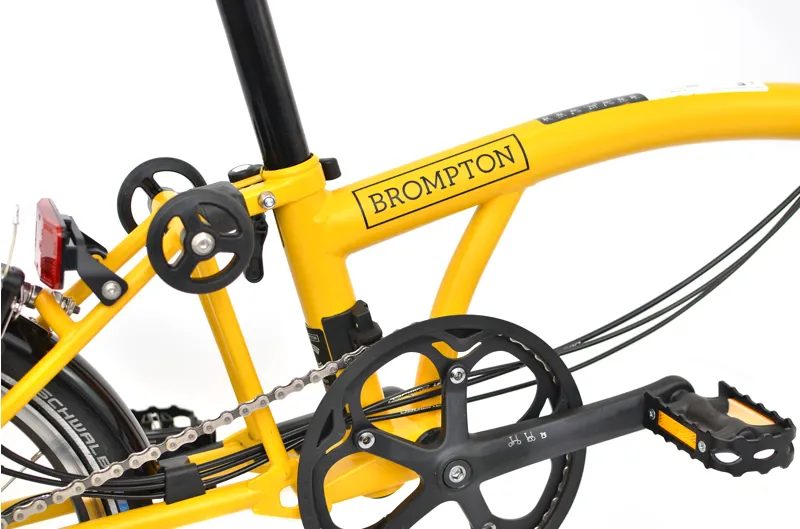 Ex Demo Brompton M12L C Line 12 Speed 2025 Folding Bike - Bumblebee Yellow-1