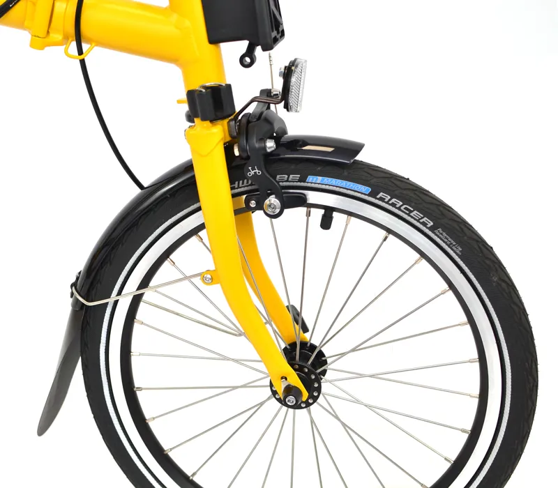 Ex Demo Brompton M12L C Line 12 Speed 2025 Folding Bike - Bumblebee Yellow-4