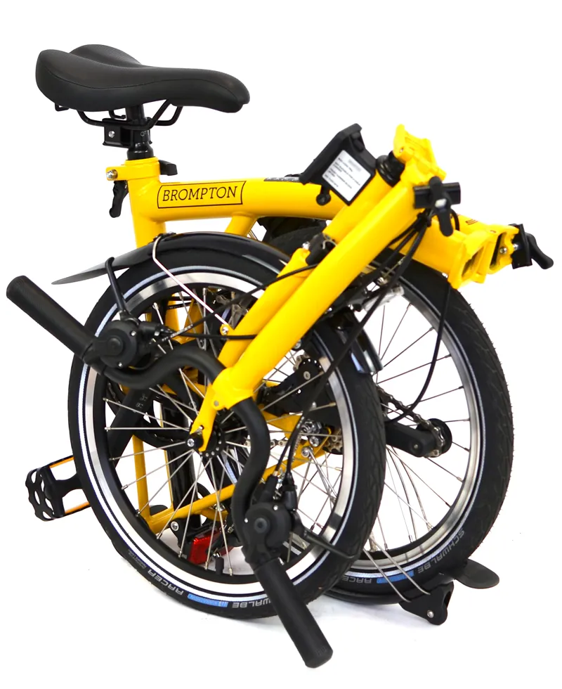 Ex Demo Brompton M12L C Line 12 Speed 2025 Folding Bike - Bumblebee Yellow-6