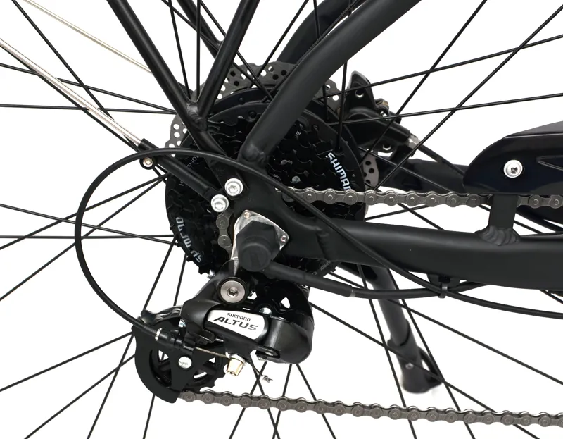 Nearly New Dawes Spire 1.0 Low Step 2025 Women's Electric Hybrid Bike - Medium - Black-1