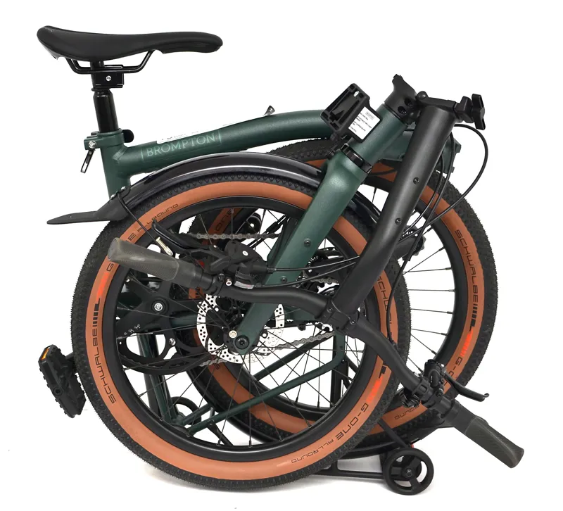 Ex Demo Brompton G Line Roller Frame 2025 Gravel Folding Bike  - Medium - Forest Green-4