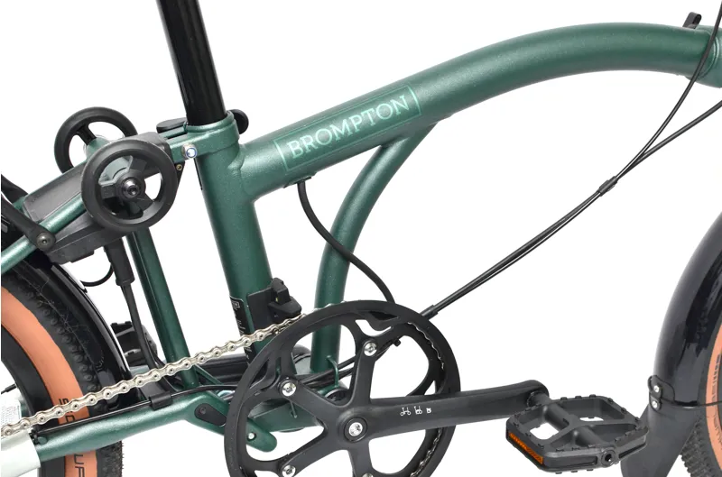 Ex Demo Brompton G Line Electric 4-Speed Folding Bike - Medium - Forest Green-4