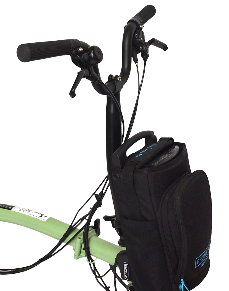 Ex Demo Brompton M4R C-Line Mid 4 Speed Electric Folding Bike Matcha Green-2