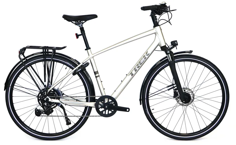 Ex Demo Trek Verve Stepover Equipped 2026 Hybrid Bike - Large - Lunar Silver