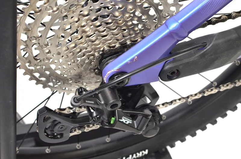 Nearly New Cube Stereo Hybrid ONE77 HPC SLX 800 2026 Electric MTB - Small - Blue Iris/Black-1
