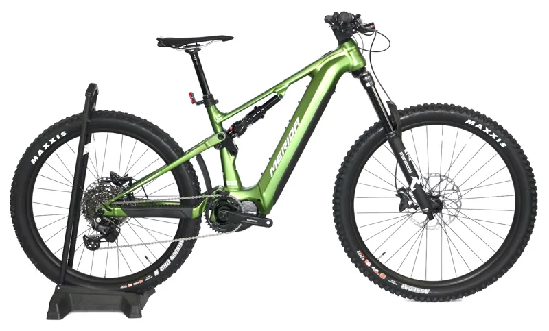 Nearly New Merida eOne-Sixty 675 Electric Full Suspension MTB - Short - Green/White