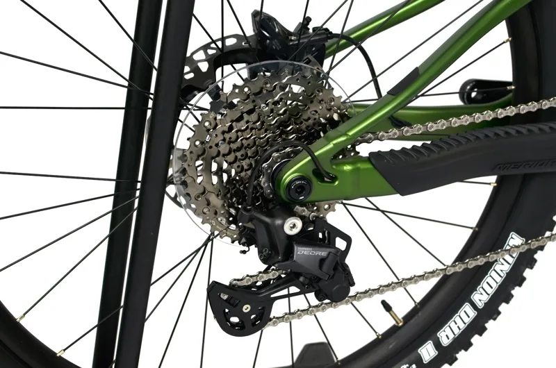 Nearly New Merida eOne-Sixty 675 Electric Full Suspension MTB - Short - Green/White-3