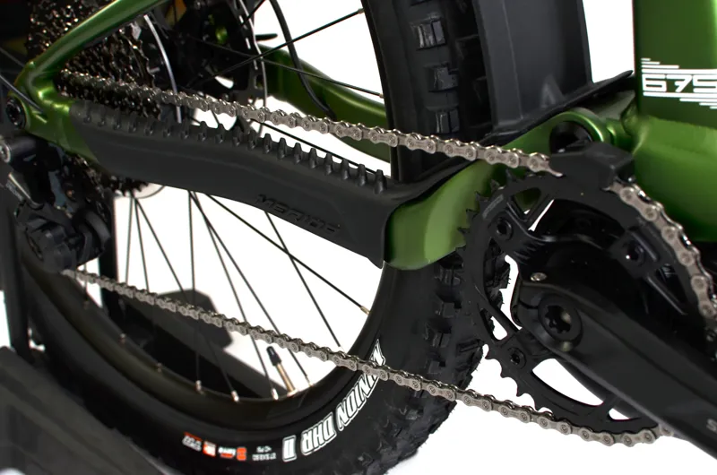 Nearly New Merida eOne-Sixty 675 Electric Full Suspension MTB - Short - Green/White-6