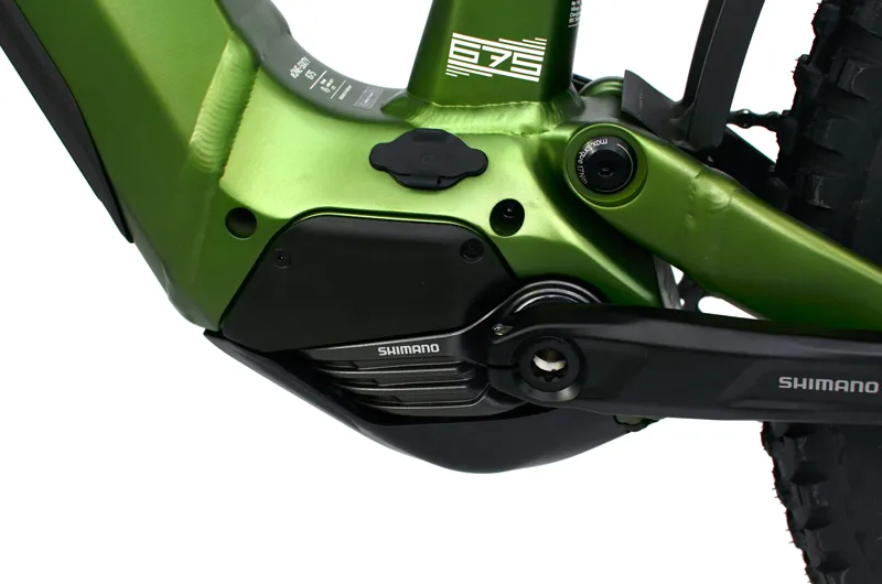 Nearly New Merida eOne-Sixty 675 Electric Full Suspension MTB - Short - Green/White-7