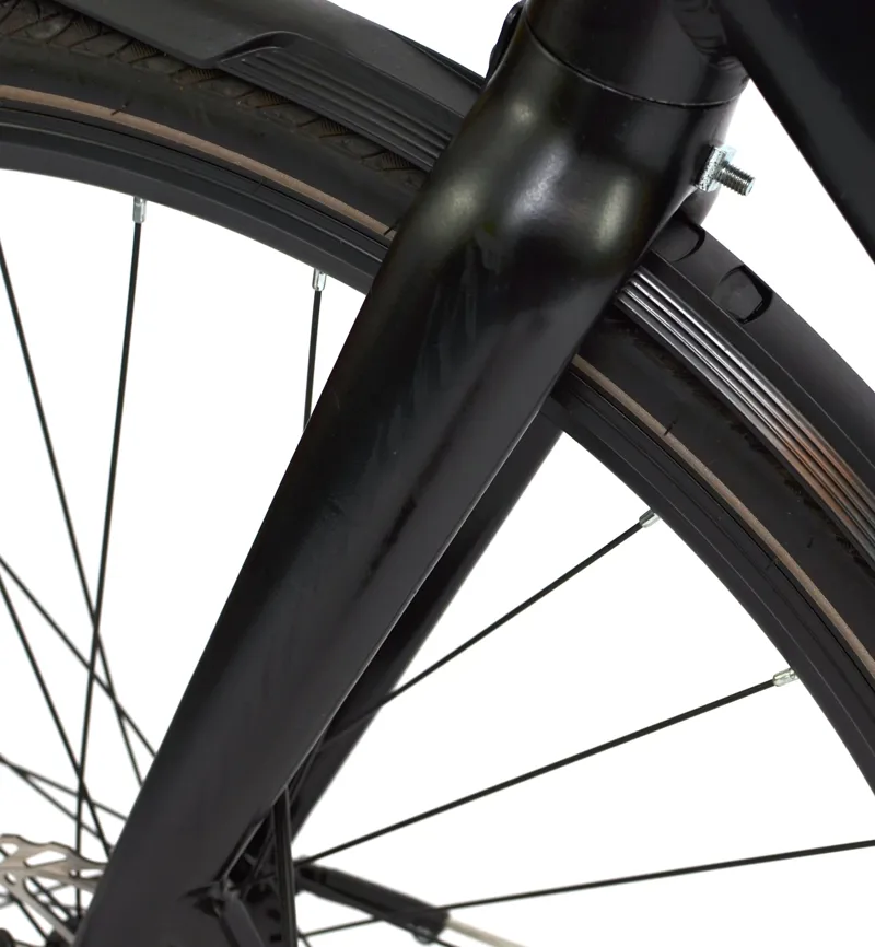 Ex Demo Falcon Zone 375wh 2027 Electric Hybrid Bike Equipped with Mudguards - Black-4