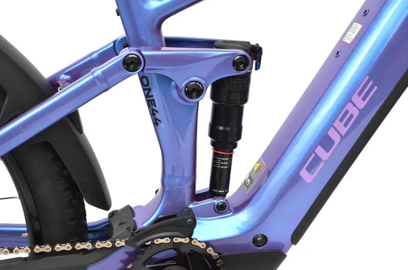 Nearly New Cube Stereo Hybrid One44 PRO 800wh 2027 Electric MTB - Medium - Blueirish/Purple-6