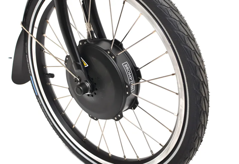 Nearly New Brompton C Line Explore 2024 High 12-Speed Electric Folding Bike - Ocean Blue - Ext.Post-5