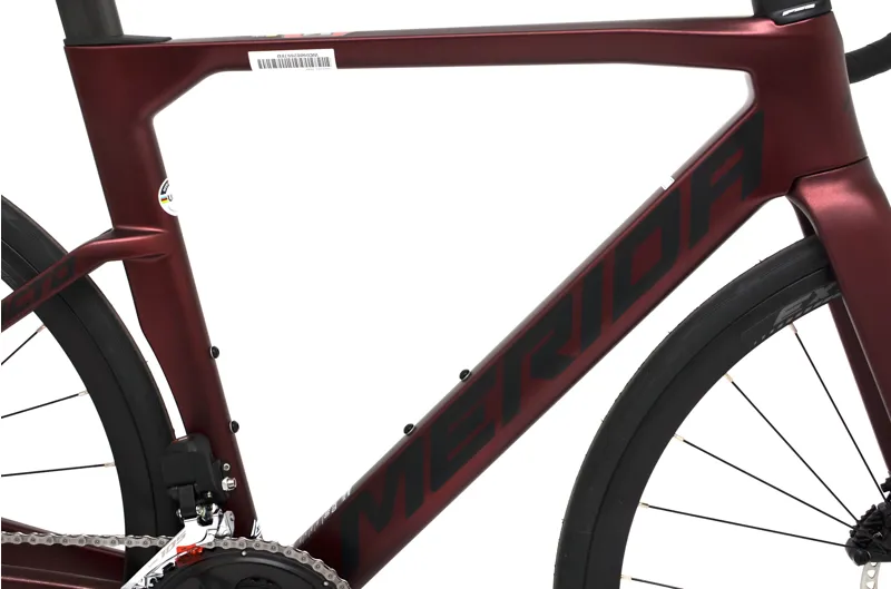 Nearly New Merida Reacto 6000 Di2 2023 Carbon Aero Road Bike - X-Small - Burgundy/Black-6