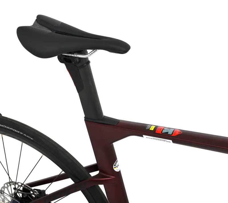 Nearly New Merida Reacto 6000 Di2 2023 Carbon Aero Road Bike - X-Small - Burgundy/Black-7