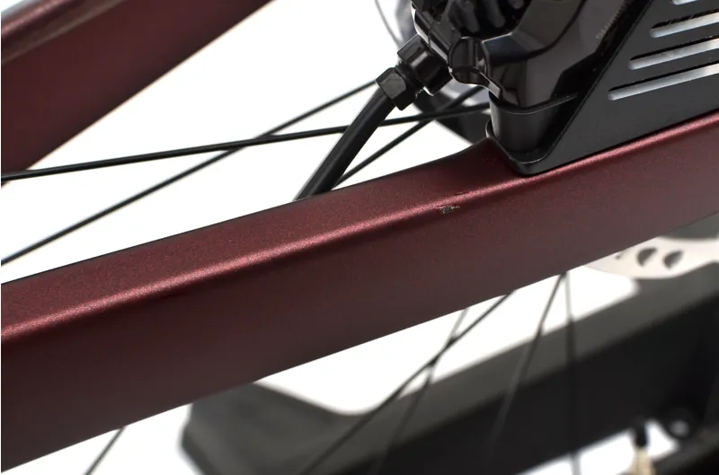 Nearly New Merida Reacto 6000 Di2 2023 Carbon Aero Road Bike - X-Small - Burgundy/Black-2