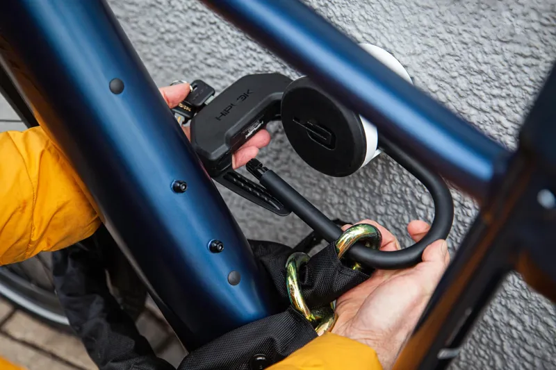 Hiplok DXXL D-Lock and Chain Combo - Black-4