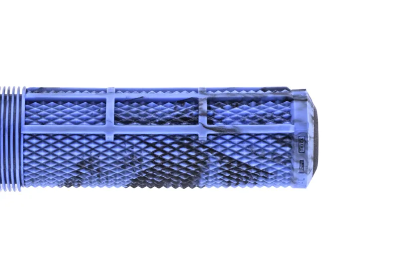 DMR DeathGrip 2 Non Flange MTB Grips - Thin - Blue Marble-2