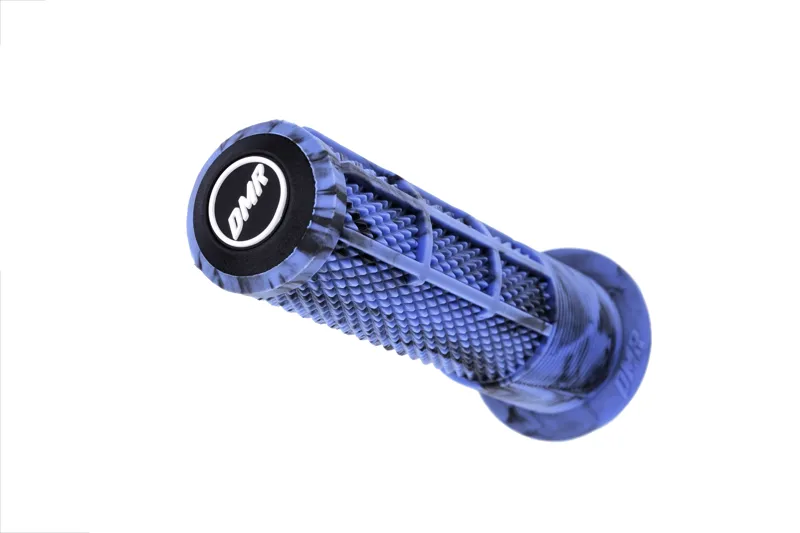 DMR DeathGrip 2 Flanged MTB Grips - Thin - Blue Marble-5