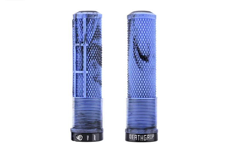 DMR DeathGrip 2 Non Flange MTB Grips - Thick - Blue Marble