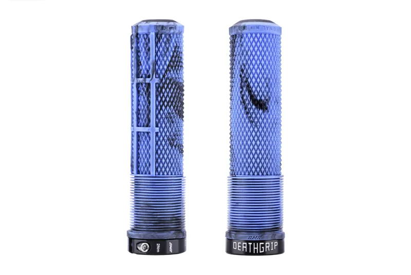 DMR DeathGrip 2 Non Flange MTB Grips - Thin - Blue Marble