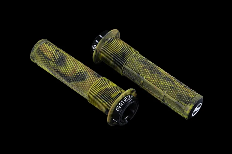 DMR DeathGrip 2 Flanged MTB Grips - Thick - Camo-1