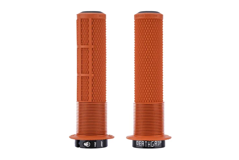DMR DeathGrip 2 Flanged MTB Grips - Thick - Red