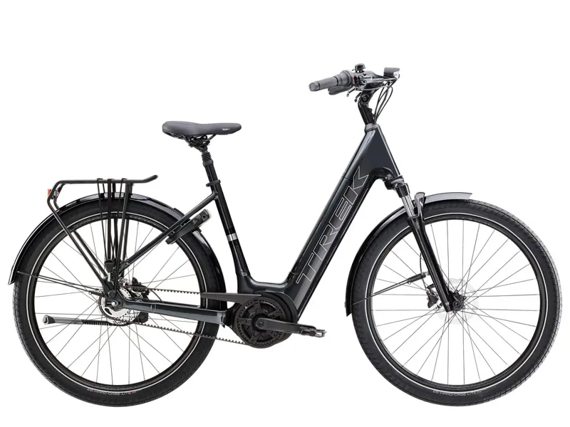Trek District+ 3 Lowstep Belt 400wh 2026 Electric Hybrid Bike - Lithium Grey