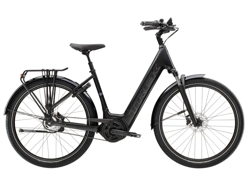 Trek District+ 4 Coaster Belt Lowstep 400wh 2026 Electric Hybrid Bike -  Black