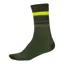 Endura BaaBaa Merino Stripe Socks - Forest Green