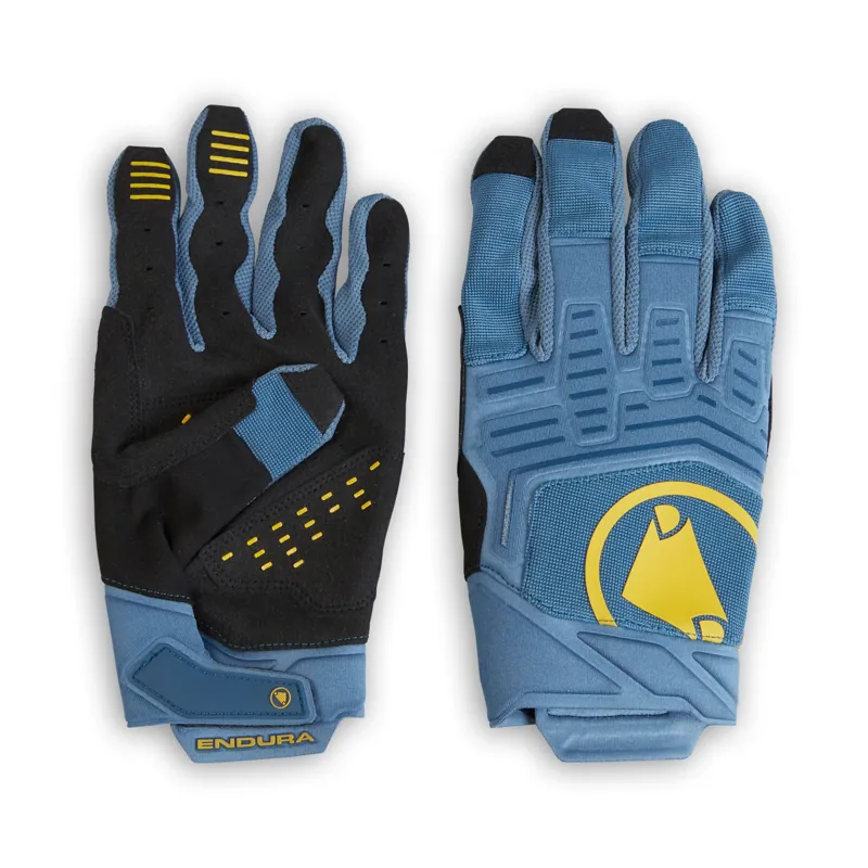 Endura SingleTrack Long Finger Gloves II - Blue Steel