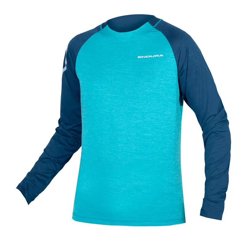 Endura SingleTrack Men's Long Sleeve Jersey - Atlantic