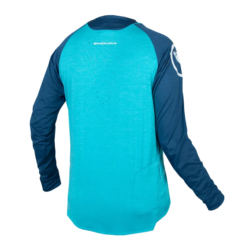 Endura SingleTrack Men's Long Sleeve Jersey - Atlantic-1