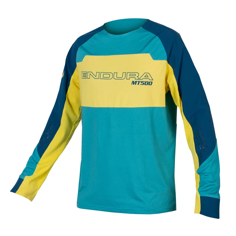 Endura MT500 Burner Lite Men's Long Sleeve Jersey - Blueberry
