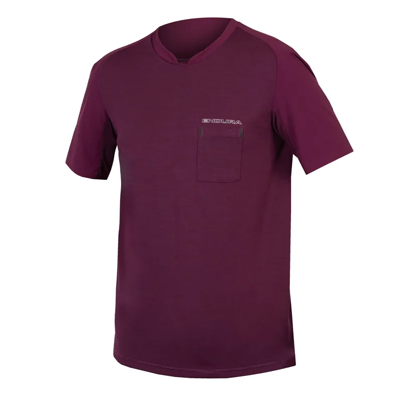 Endura GV500 Foyle Men's Causal Gravel T-Shirt - Aubergine